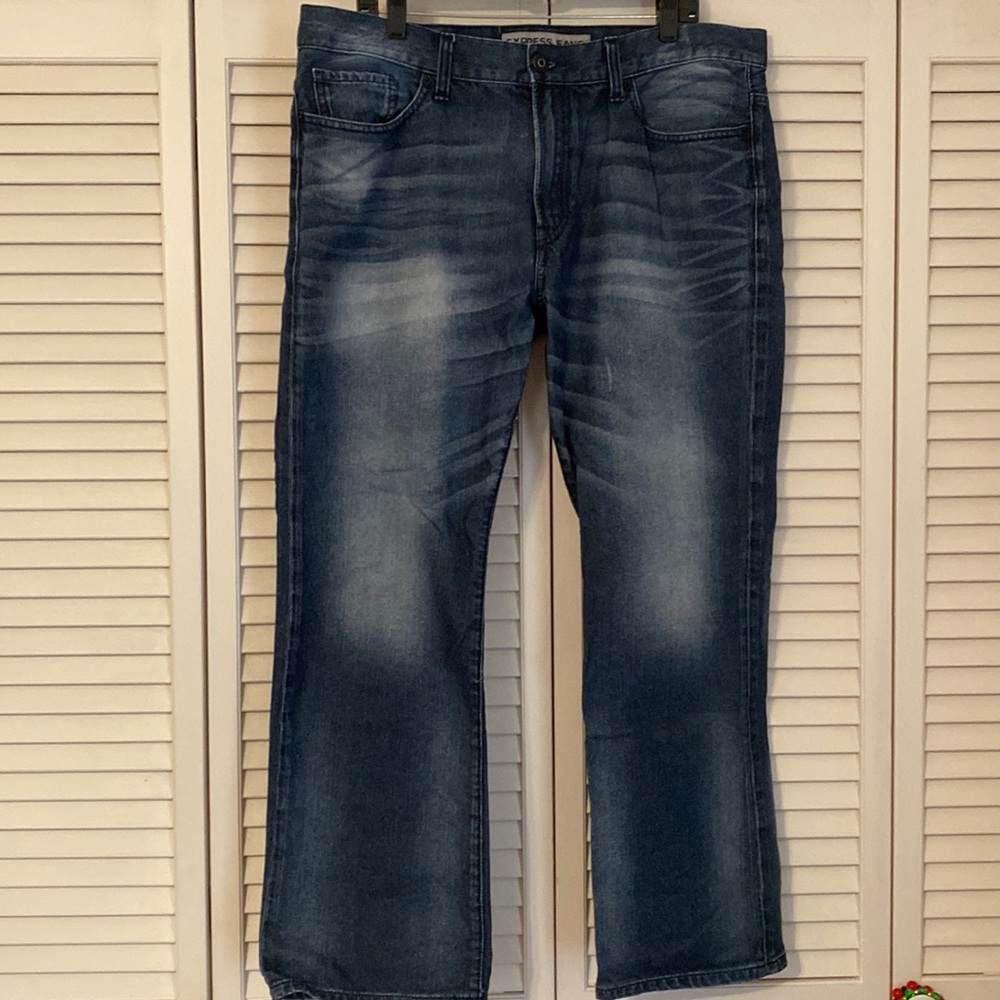 Men’s Express Jeans - Kingston Classic Fit, Boot Cut. 38 x 30. Nearly New!